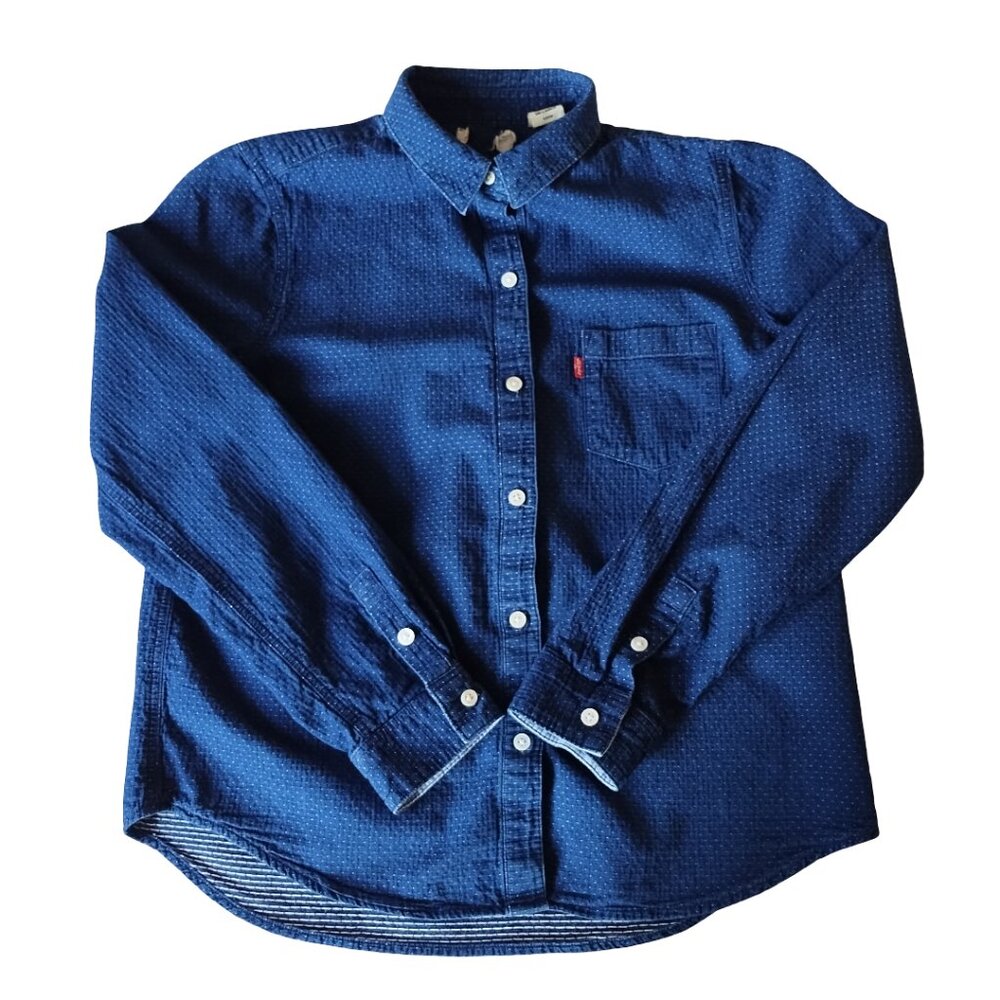 Levi's Women's Button Down Shirt Dark Blue | Size US S